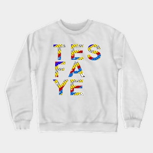 Tesfaye, name, typography Crewneck Sweatshirt